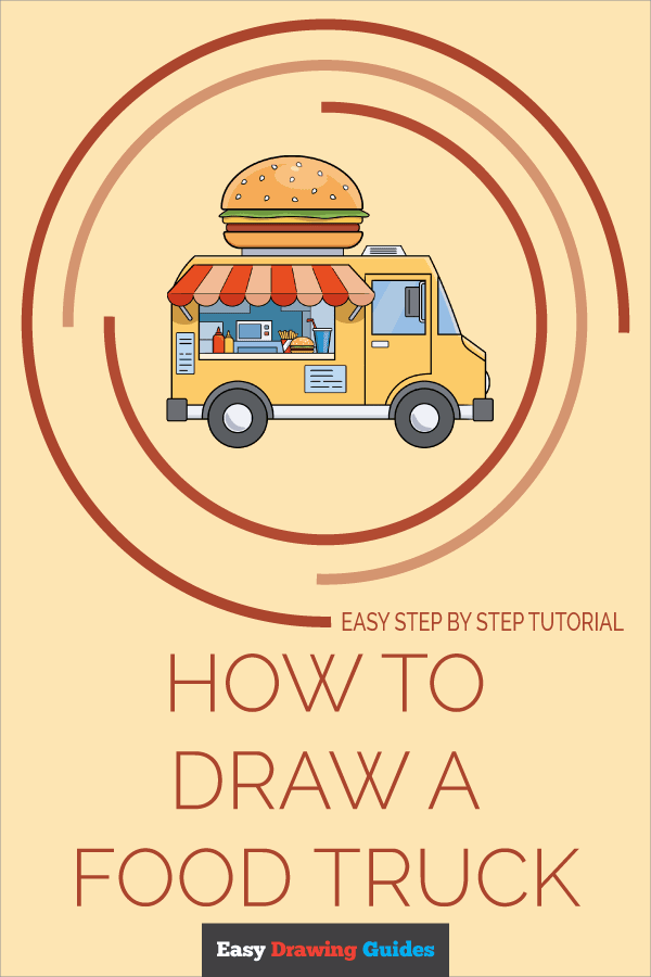 How to Draw a Food Truck Pinterest Image