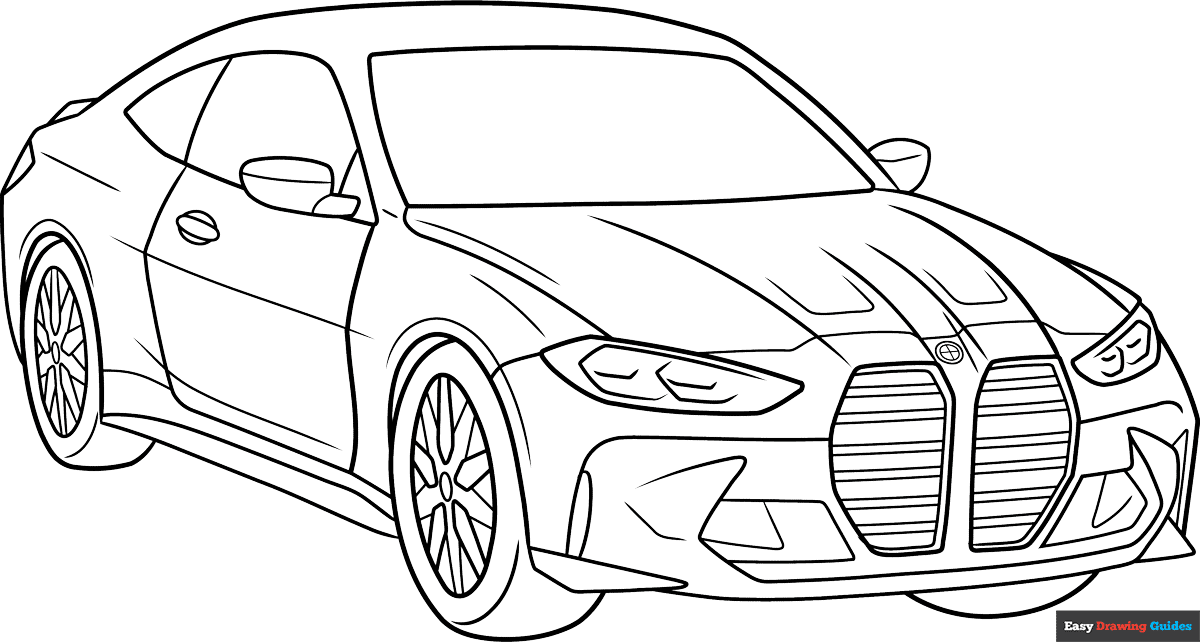 Free printable bmw m4 coloring page
