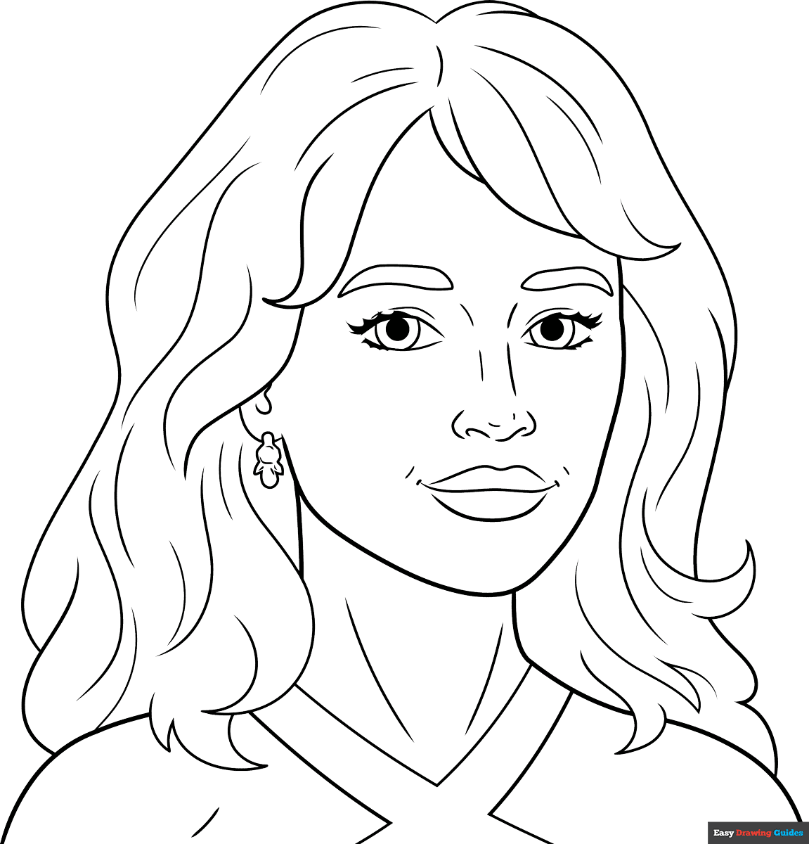 Free printable sabrina carpenter coloring page