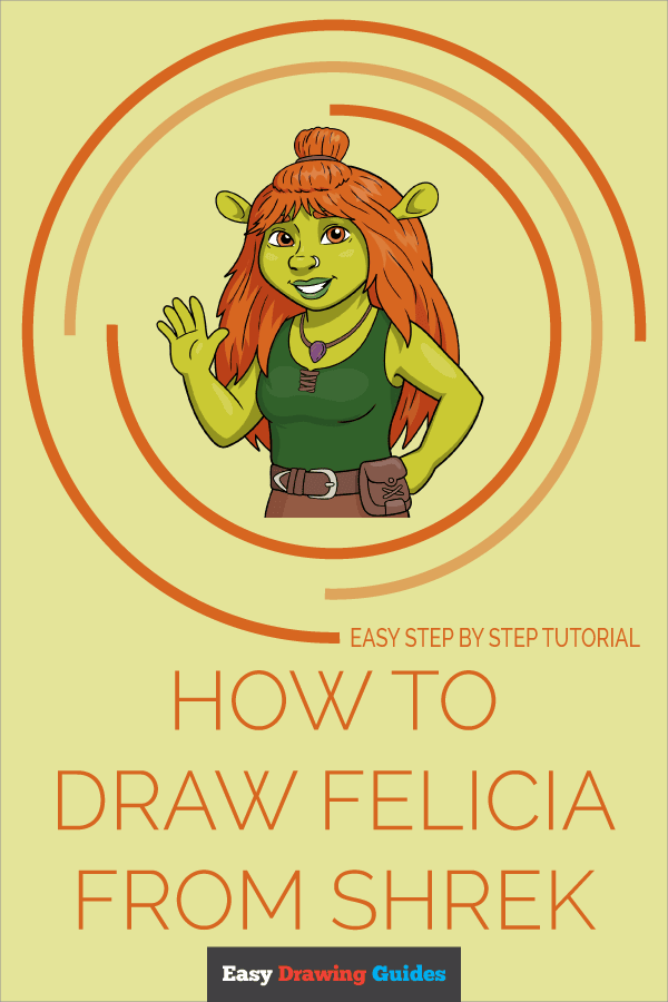 How to Draw Felicia from Shrek Pinterest Image
