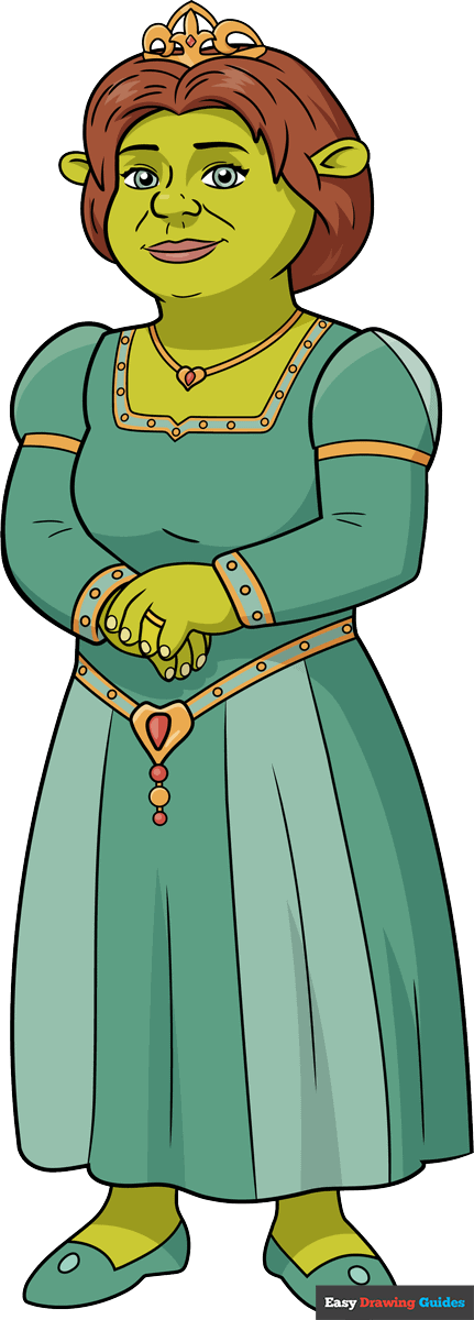 How to Draw Princess Fiona from Shrek in her Ogre Form Featured Image