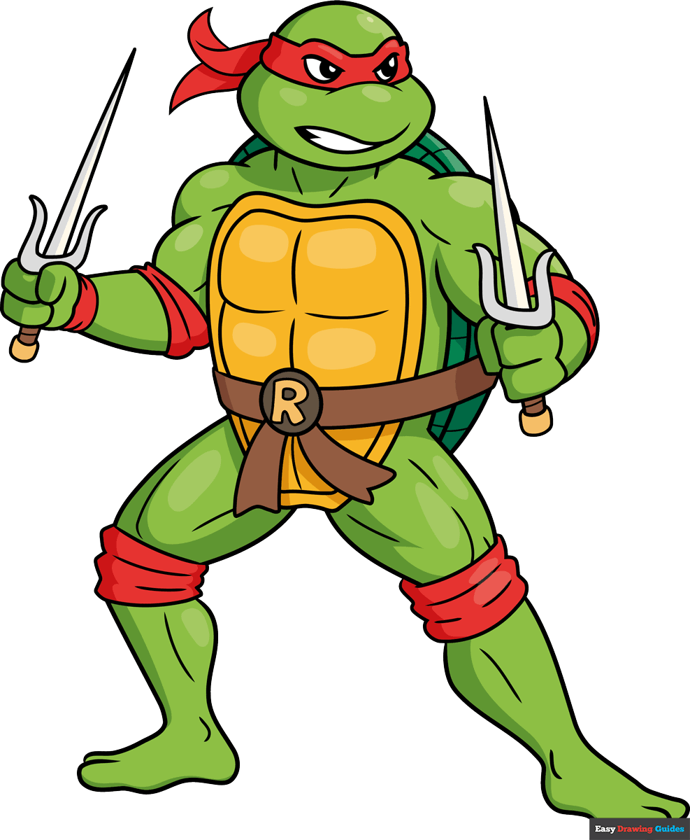 How to Draw Raphael Ninja Turtle Featured Image