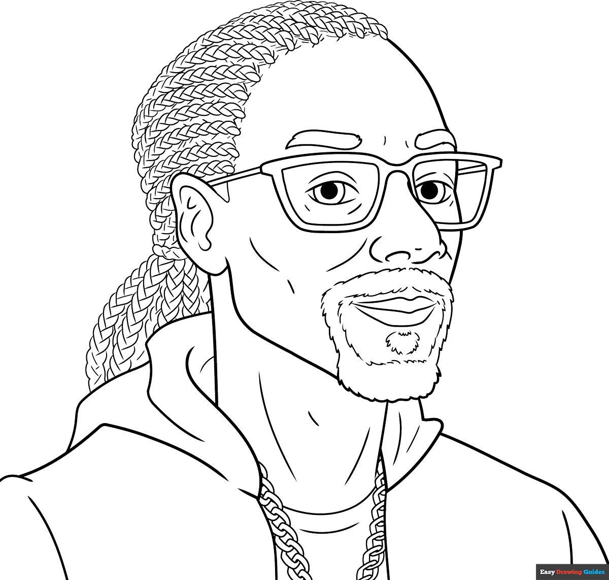 Free printable snoop dogg coloring page