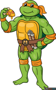 How to Draw Michelangelo Ninja Turtle Featured Image