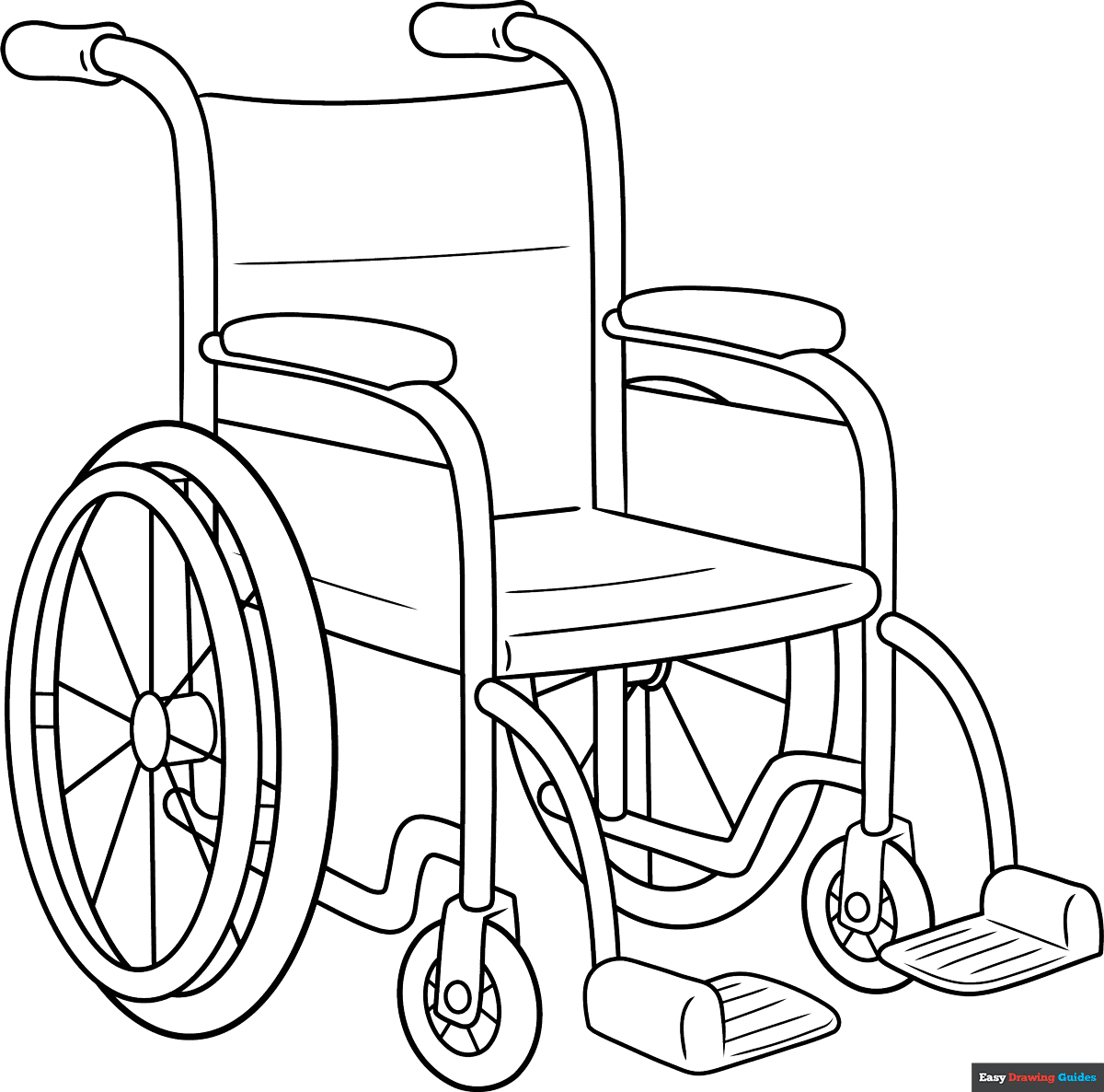 Free printable wheelchair coloring page